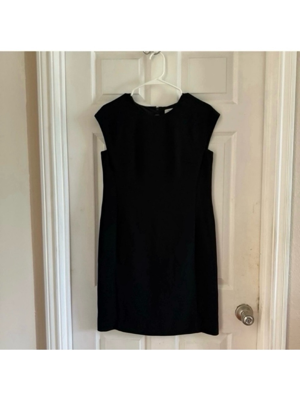 MM Lafleur Black Sheath Dress Short Sleeve Career Office Travel Business
